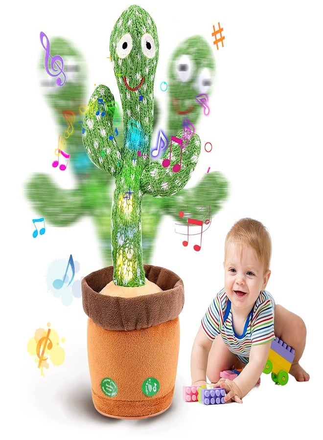 Sument "Dancing Cactus Fun: Baby Educational Talking Singing Wriggle Children Plush Electronic Toy - 120 Songs, Repeat What You Say, Relaxing & Enjoyable Gifts for Kids with Home Decoration Charm - Image 1